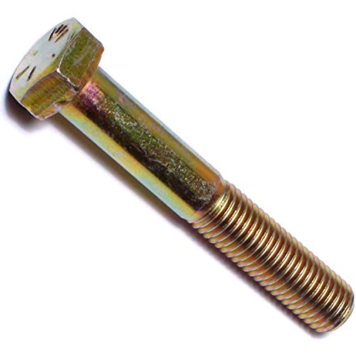 Image of Hard-to-Find Fastener 014973251901 Grade 8 Fine Hex Cap Screws, 5 /16-24 x 2, Piece-5, Yellow