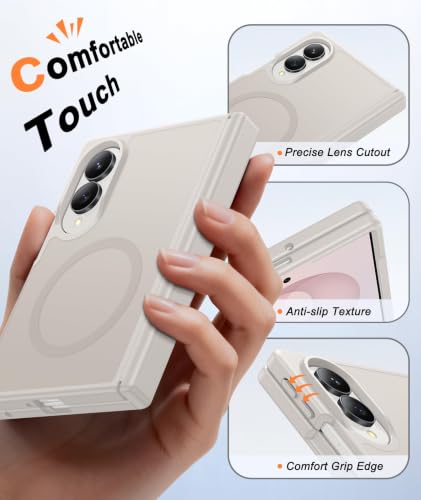 Image of FNTCASE for Galaxy Z Fold 8 Case: Compatible with MagSafe Hinge Protection