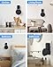 Maxonar Wall Mount, Echo Pop Wall Mount Speaker Holder Stand No Screws No Drill Needed Cable Hidden Storage Compatible with Echo Pop, Google Nest Speakers- Black
