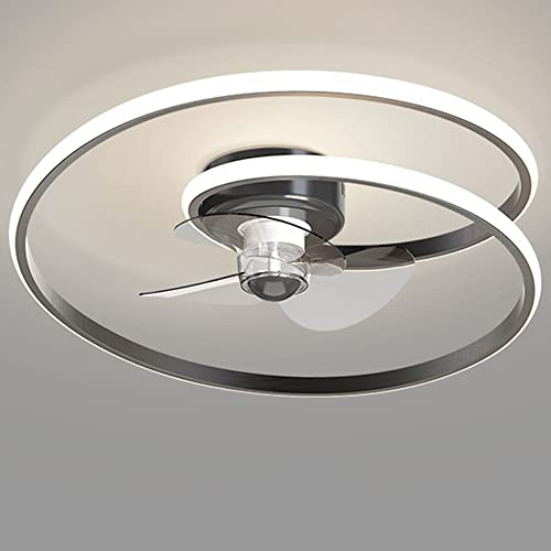 ROOTIFK Linientyp 19,69-Zoll-Deckenventilatorleuchten Verbesserte 3 Farben 3 Geschwindigkeiten Stummschalten des Lüfterlichts Kleiner Deckenventilator Mit Niedrigem Profil Und Fernbedienung Cover