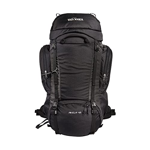 Foto von Tatonka Tourenrucksack Akela 45l - Trekkingrucksack für Jugendliche - Mit verstellbarem Rückensystem und zwei großen Reißverschluss-Seitentaschen - 45 Liter Volumen (black)