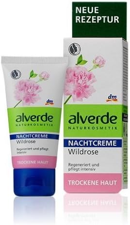 AlverdeWild-Rose Moisturizing Night Face-Cream - Helps Regenerate Skin & Restore Radiance - 50ml - (Not Tested on Animals)