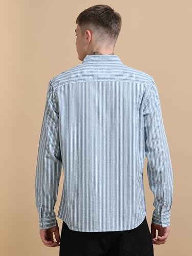 Image of StitchX Men's Full Sleeve Vertical Stripes Shirt