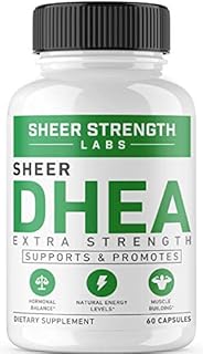 Extra Strength DHEA 100mg for Men - Energy Support & Muscle Builder for Men - Longevity, Hormone Balance & Metabolism Booster for Men - No GMO Vegan DHEA Supplement for Men - Made in USA - 60 Capsules
