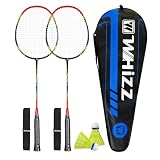 BAIHUALIN WHiZZ Badmintonschläger Set 2 Spieler, Leichter Carbon Graphit...