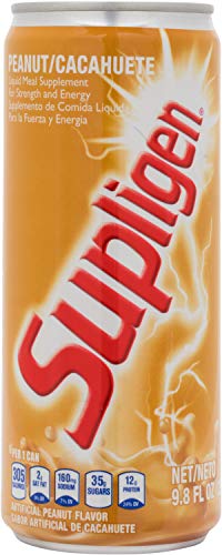 Supligen Peanut Liquid Meal Supplement for Strength & Energy, 9.87 Oz (Pack Of 12)