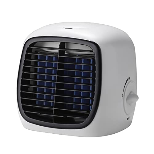 ELBME® Mini Air Cooler Fan – Personal Desktop Cooler & Humidifier with Quiet Operation, 3 Speeds, Portable USB Cooling Fan for Home, Office, Bedroom – | White, 21×18×17.5cm ELBME® Mini Air Cooler Fan – Personal Desktop Cooler & Humidifier with Quiet Operation, 3 Speeds, Portable USB Cooling Fan for Home, Office, Bedroom – | White, 21×18×17.5cm