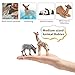 TOYMANY 12 Stück Wald Tiere-Figuren Set Wild Spielfiguren Dschungel Spielzeug Dschungeltiere Baby Figur Plastiktiere Zoo, Osterei, Kuchendeckel Weihnachtsgeburtstagsgeschenk für Kinder