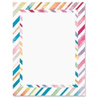 Algopix Similar Product 11 - Stripe Rainbow Letter Papers25 Sheets