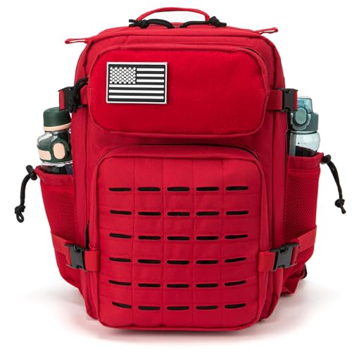Image of QT&QY 25L /45L Military Tactical Backpack For Men Molle Daypack 3 Day Bug Out Bag Hiking Rucksack With Bottle Holder
