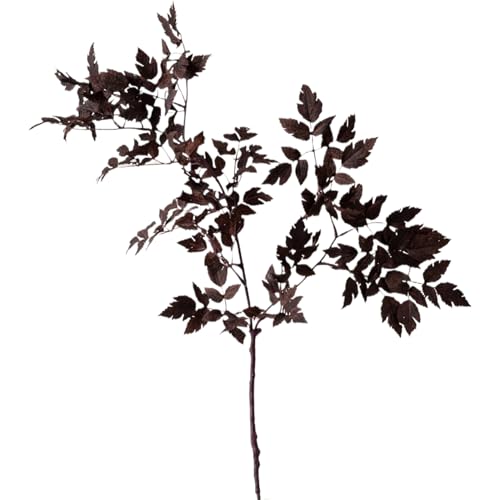 Mskmnkot Plantas Artificiales, Plantas Falsas de 31.5 Pulgadas, Tallos Falsos de Hoja de Cimicifuga realistas, Ramas Reutilizables para la Mesa de jardas de Bodas en el jarrón decoración de la repisa