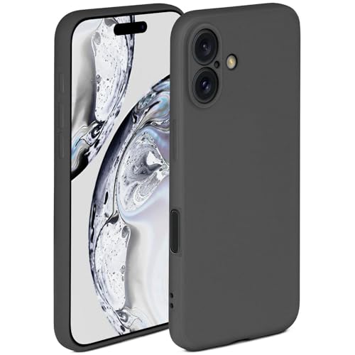 Coque iPhone 16 antichoc protection écran caméra coque arrière souple anthracite