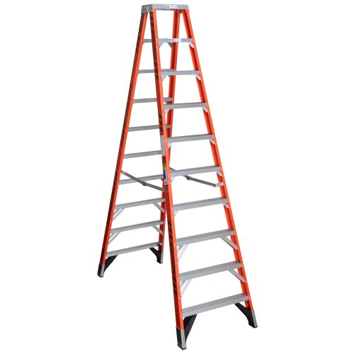 Werner T7410 375-Pound Duty Rating Fiberglass Multi-Use Twin Ladder, 10-Foot