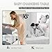 Baby Changing Table, Portable Changing Table, Diaper Changing Station with Waterproof Pad, Changing Table Dresser with 3 Storage Baskets, Mobile Nursery Organizer for Newborn Essentials