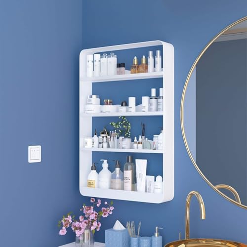 Étagère maquillage murale pour libérer le lavabo encombré de salle de bain
