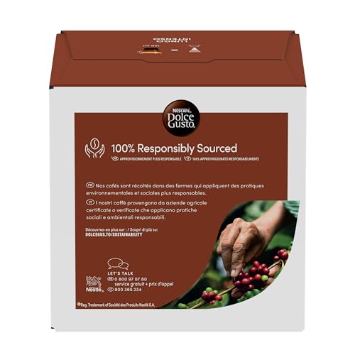 Café Capsules Compatible Dolce Gusto Lungo Intenso Intensité 9 Nescafe Dolce Gusto La Boîte De 16 Capsules - vue 9