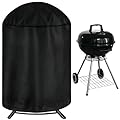 iCOVER Vertical Round Smoker Cover, Kettle Grill Cover, 29 Inch BBQ Barbecue Cover, Dome Smoker Cover, Bullet Smoker Cover, Barrel Cover Fire Pit Cover for Char-Broil Weber George Foreman Brinkmann