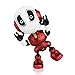 Betheaces Robots for Kids Talking Robot Interactive Toy Repeats Your Voice Travel Toys with Posable Metal Body and Flashing Lights Robot Gifts for Boys and Girls(Fire Red)