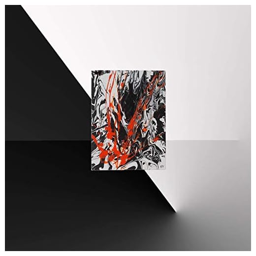 Tableau abstrait peinture aléatoire Action painting à l'acrylique. Peinture toile unique moderne, deco. Toile 30cmx40cm. Art contemporain Goartdeco.