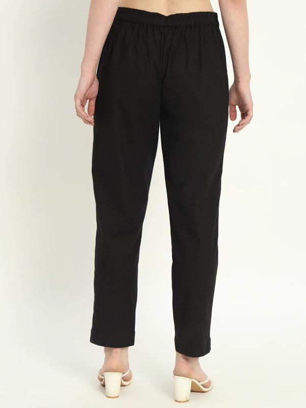 Image of Moirai Cotton Women Trouser Pants Regular Fit Casual Kurti Pants Daily Formal Office Use