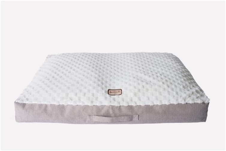 HomeStock Dog Crate Mat - 40" x 29" Plush Cushion - Waterproof & Removable Cover - Pet Bed with Handle