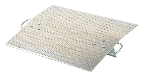 vestil ah-3624 aluminum hand truck dock plate 36 in x 24 in 700 lb capacity silver