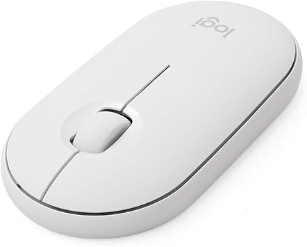 Logitech Wireless Mouse, Slim, Silent, Off-White, Pebble SE-M350OW, Wireless, Windows, Mac, Chrome, Android, Surface, iPad, OS, M350, Genuine Japanese Product
