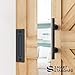 SMARTSTANDARD 5 FT Top Mount Sliding Barn Door Hardware Kit Whole Set, Include 1 Pull Handle & 1 Floor Guide, Fit 30