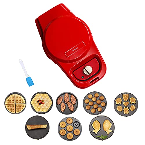 HDMENG Waffle Iron, Mini Electric Waffle Maker, Backset mit Waffeleisen mit Non-Stick Coating, Schnelles Aufheizen… – Bild 3