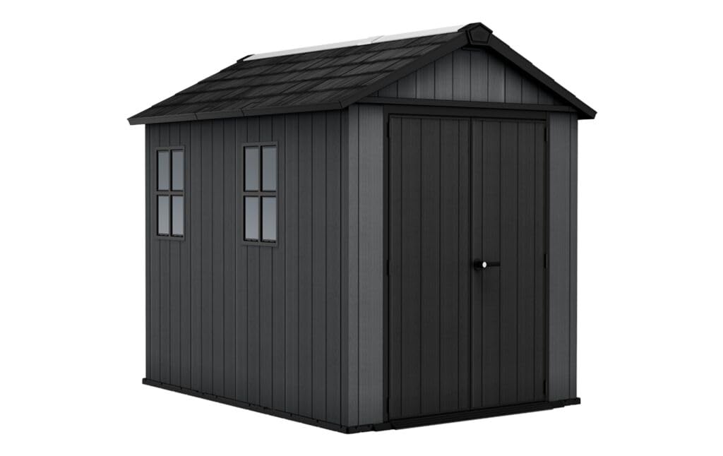 Keter Caseta Jardin Exterior Resina evotech Newton Plus 759,5,7m2,Ventana