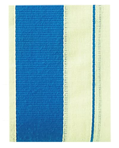 Image of Mens Thick Border 100% Cotton Cream Dhoti 4.0 Meters Double Mundu /Vesti
