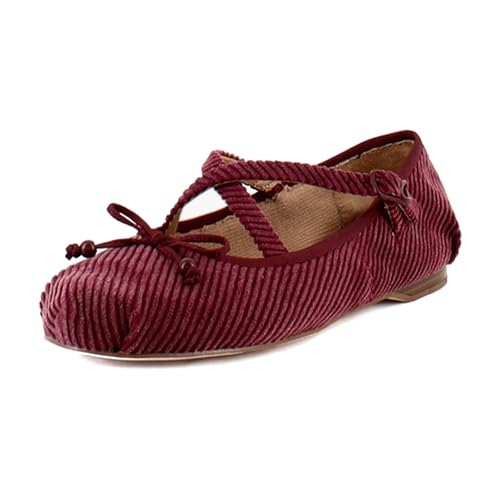 Circus NY by SAM Edelman Women's Zuri Ballet Flat, Spiced Plum, 7.5