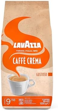 Lavazza Caffè Crema Gustoso, opakowanie 1 kg, Arabica i Robusta, średnie palenie