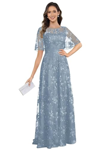 Kuciwa Sequin Lace Mother of The Bride Dresses for Wedding