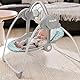 Ingenuity, Ity Ingenuity, Swingity Swing, Goij, zusammenklappbare und tragbare Babyschaukel mit 6 Schaukelgeschwingkeiten, 2 Spielzeugen, 5-Punkt-Gurt und Tragegriff
