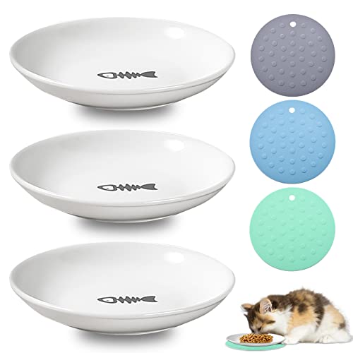 5-teiliges Keramik Katzennapf Set - Rutschfeste Schalen Mit Anti Whisker Fatigue