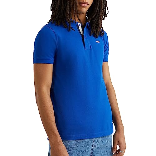 Polo homme Tommy Hilfiger slim bleu idéal pour le bureau
