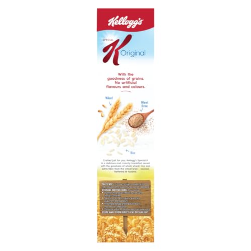 Image of Kellogg's Original Special K | Only 2% Fat | Sub 300 Calorie Breakfast Cereals | Whole Wheat Flakes| Source of Protein & Fibre | 900 /935g (Pack of 2)