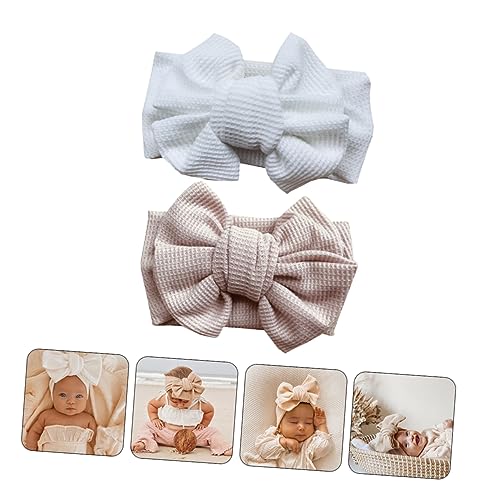 Stylish Hair Bows for Girls 2 Pack Infant Hair Bow Headband Butterfly Headband Toddler4