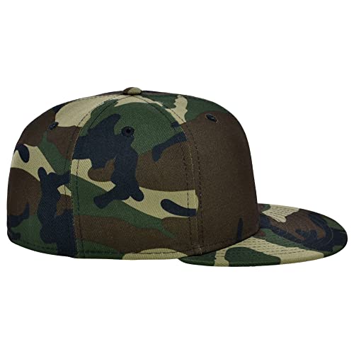 Image of Lids Blank Premium Full Court w /Colored Under Visor Fitted Cap