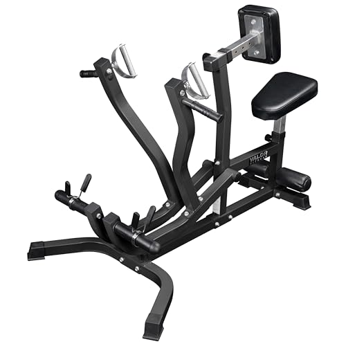 Image of Valor Fitness Seated Row Machine - Plate Loaded with Converging Arms & Multi-Grip Handles, 400 lb Capacity, 2 inch Plate Adapters for Back & Chest Strength Training Home Gym Equipment