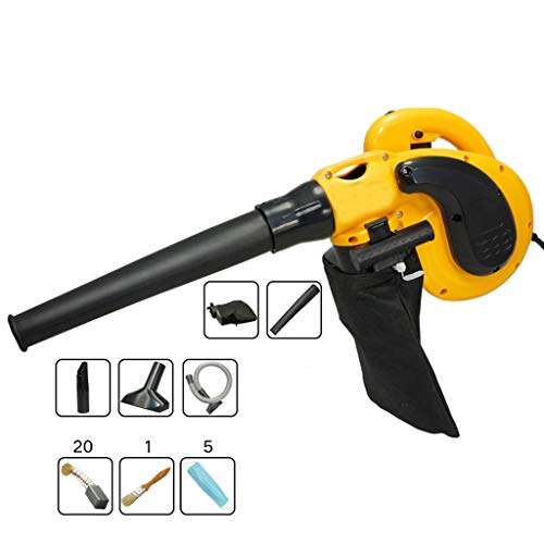 Blower Wmarking UK Portable leaf, low noise, 6-speed adjustment, full copper motor blown out dual-purpose dust collector, 220V, 1000W / for workshop, computer dust removal, cabinet bottom, chassis
