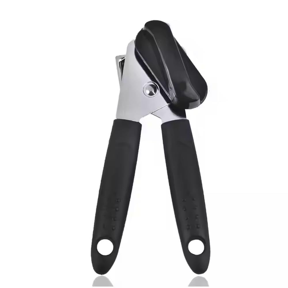 Premium Manual Can Opener – Ultra Sharp Stainless Steel Blades for Smooth Edge Cutting, Ergonomic Soft Grip Handles, Easy Turn Design for Seniors & Arthritis, Rust-Resistant Handheld Can Opener