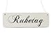 Produktbild Interluxe Shabby Vintage Schild Türschild RUHETAG Holzschild Restaurant Gaststätte Hotel