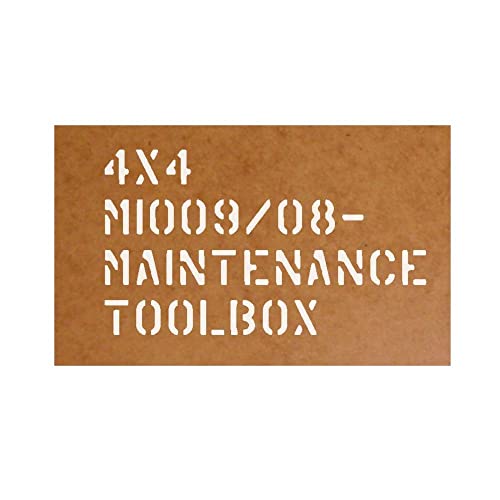 Oil Carton Maintence Toolbox Spray Stencil Labelling Reusable #34609