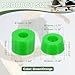 YELARXI Skateboard Bushings, Skateboard Truck Rebuild Long-Board Kit Bushings Washers Pivot Cups-Fitting for (Outdoor Skateboard Parts) 92A & 2 Pack & PU & Green/Orange
