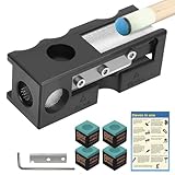 Desoto 11-in-1 Billiards Pool Cue Tip Shaper and Repair Tool Kit, Cue Tips Replacement Kit for Pool Table Accessories