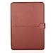 MOSISO PU Leather Case Compatible with MacBook 12 inch Case A1534 with Retina Display 2017 2016 2015 Release, Portfolio Protective Stand Cover Sleeve, Brown