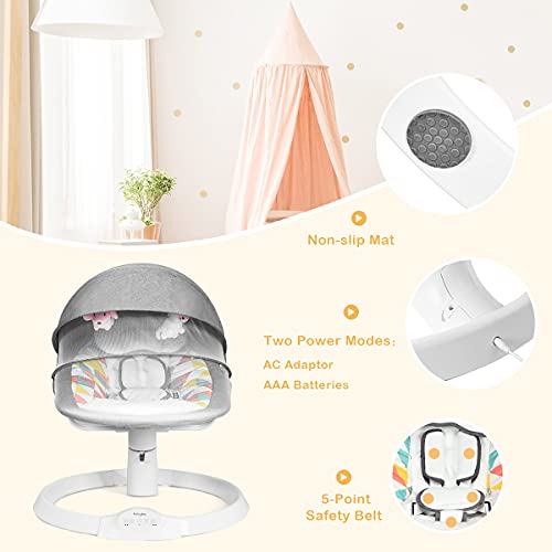 RELAX4LIFE Sdraietta Elettrica Neonati con 10