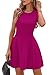 PRETTYGARDEN Summer Dresses for Women 2025 Elegant Classy A Line Business Casual Work Graduation Cocktail Short Dress (Hot Pink,Medium)
